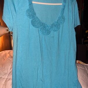 Blue Women's Top Cato Size L